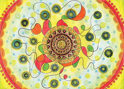 graphic mandala by Bonnie Urfer