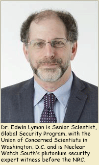 Dr. Edwin Lyman, UCS