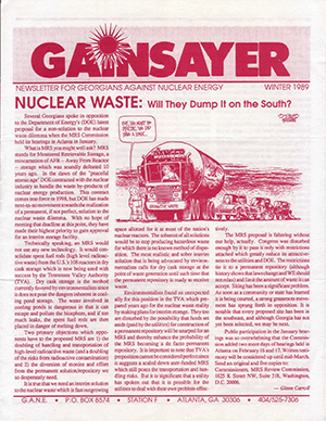 GANESAYER Winter 1989