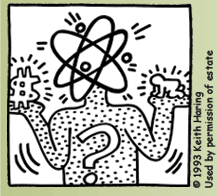 Keith Haring's Nuclear Question Guy
